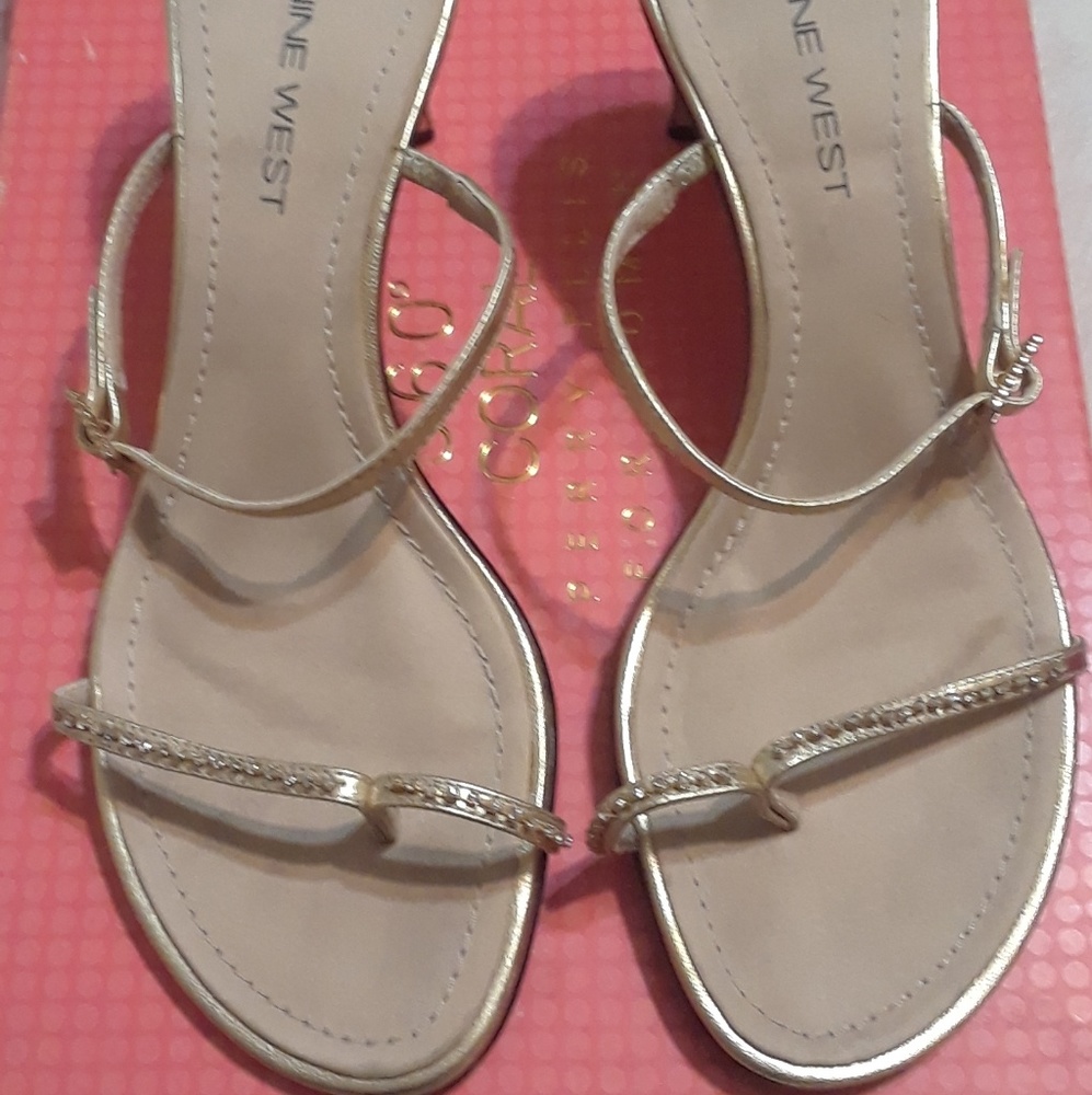 Nine West blingy sandals.